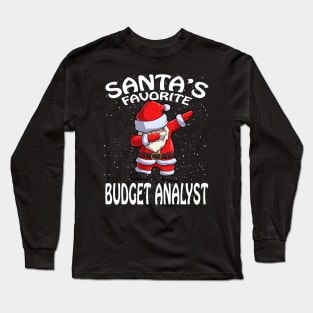 Santas Favorite Budget Analyst Christmas Long Sleeve T-Shirt